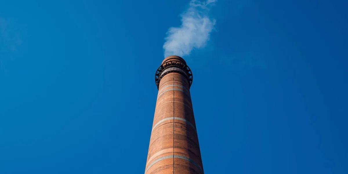 Silicone epoxy coating resin in industrial chimney.