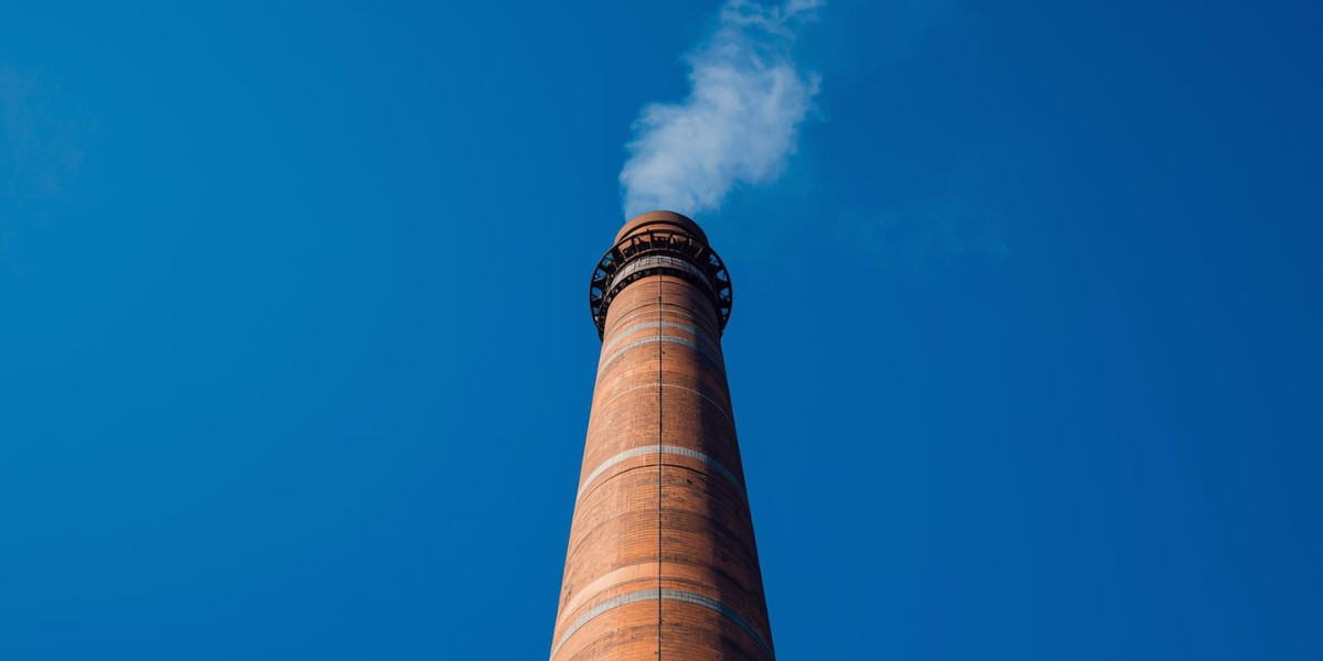 Silicone epoxy coating resin in industrial chimney.