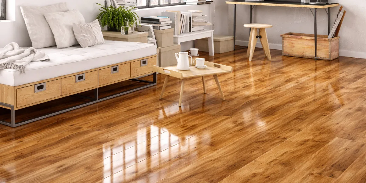 Application of protective wood coating resin for long lasting wooden flooring