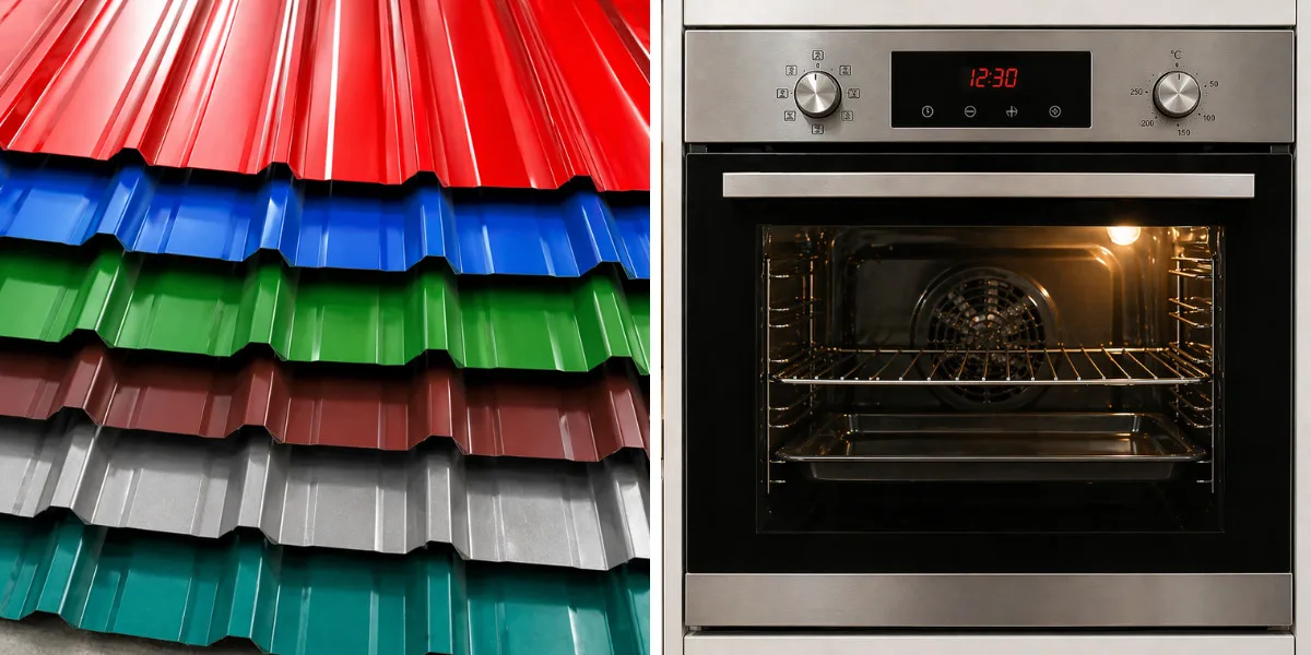 Discover the use of Coil coating resins in roofing sheets and different house appliances.