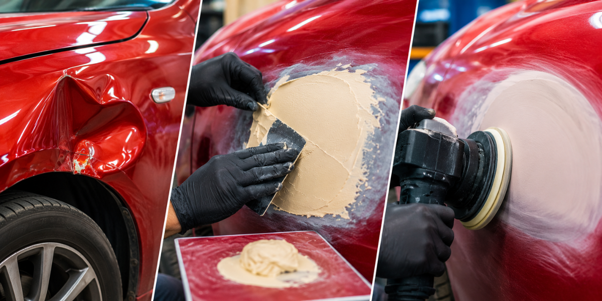Discover the use of Automotive putty resin in doing surface preparation and works