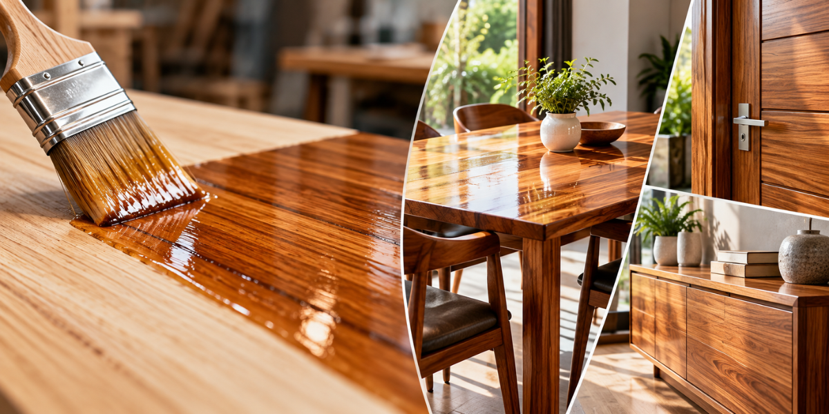 Beautiful wood coating resin for long lasting wood protection.