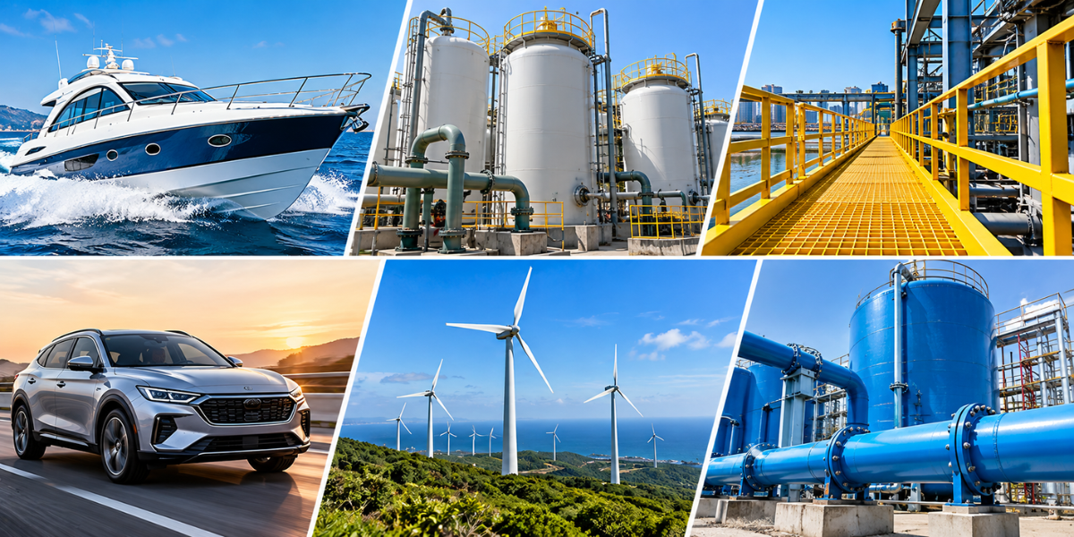 composite resins and their applications in different industries.